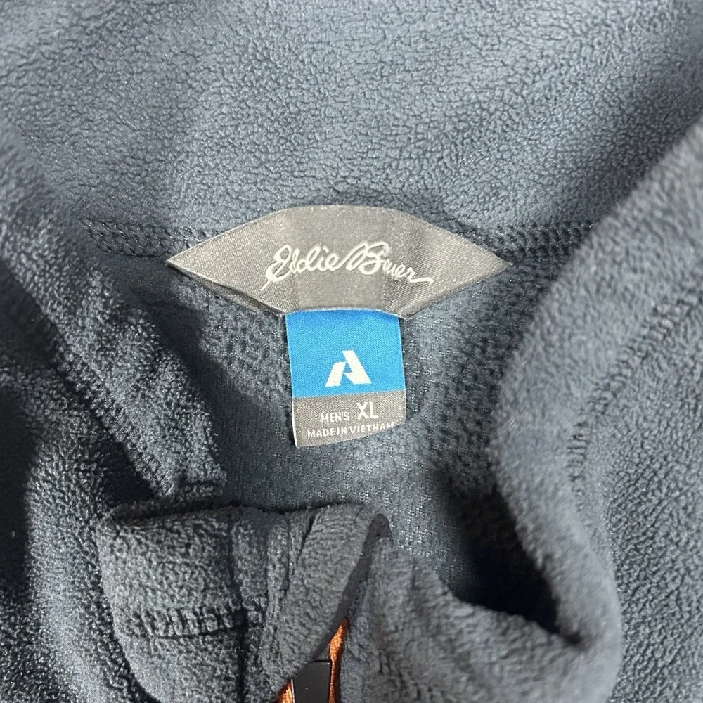 Eddie Bauer Pullover Mens XL Gray First Ascent Fleece Half Zip‎ Sweater Layer